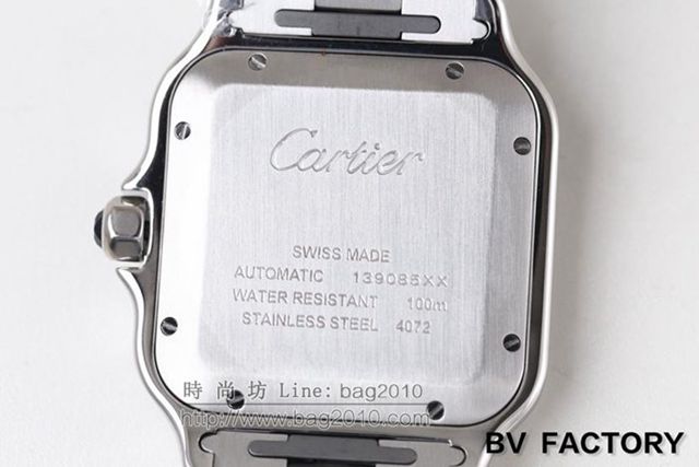 CARTIER手錶 市場最高版本 卡地亞新款山度士 鍍銀珠光經典羅馬字 深度防水 卡地亞男士腕表  hds1046